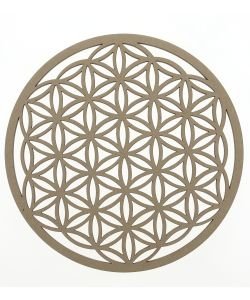 Fleur de Vie en bois sculpté - 20 cm, 1 pièce